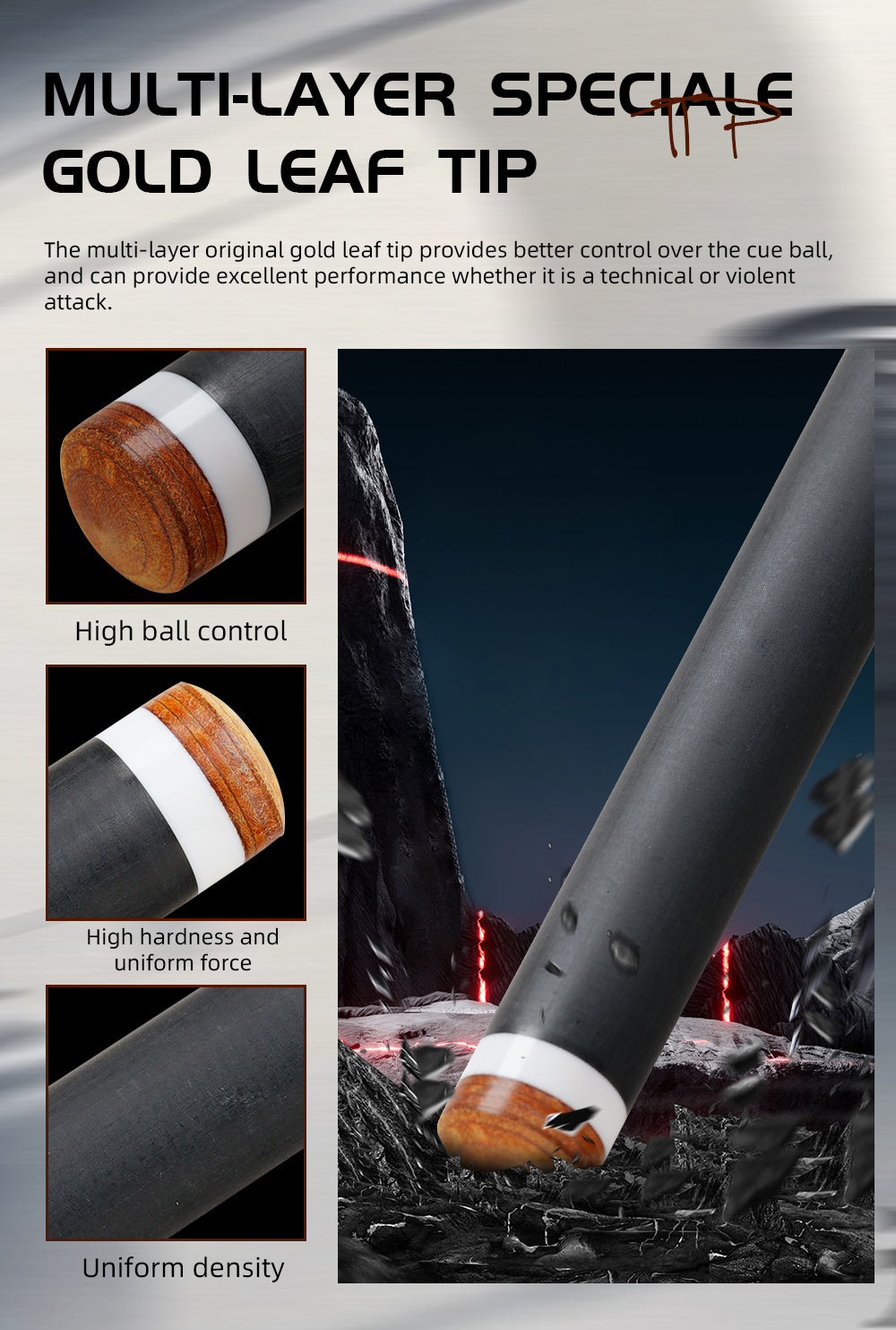 KONLLEN Carbon Fiber Pool Cue - AXA Series - Handmade Inlay Cues Stick Precision and Stability Professional Low Deflection Pool Stick