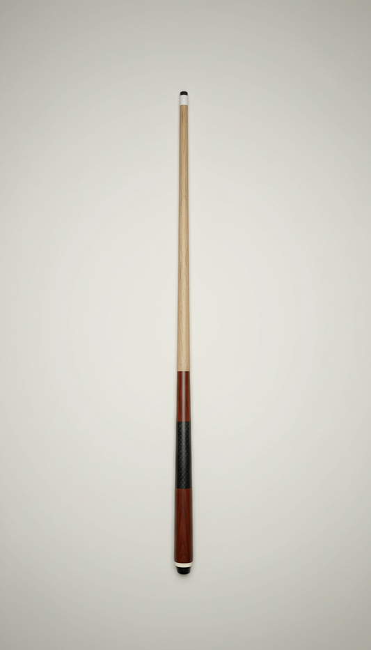 Carbon Fiber Billiards Cue with Low-Deflection Shaft