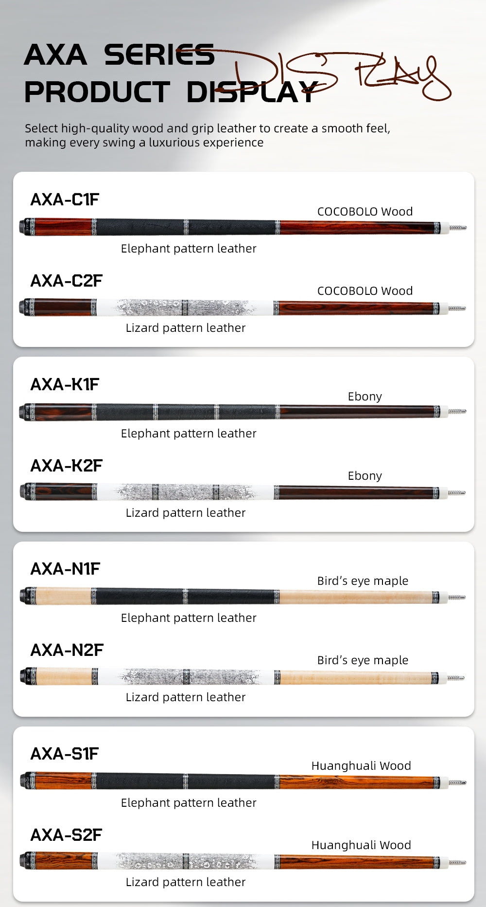 KONLLEN Carbon Fiber Pool Cue - AXA Series - Handmade Inlay Cues Stick Precision and Stability Professional Low Deflection Pool Stick