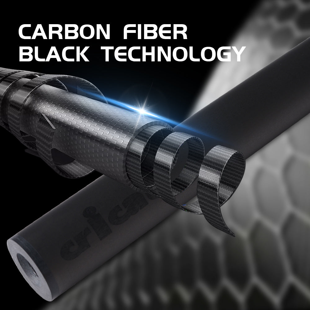 CRICAL carbon fiber cue leather grip 12.5mm Tip Billiard Cue Stick 3/8*8 pin Joint low deflection pool cue Stick