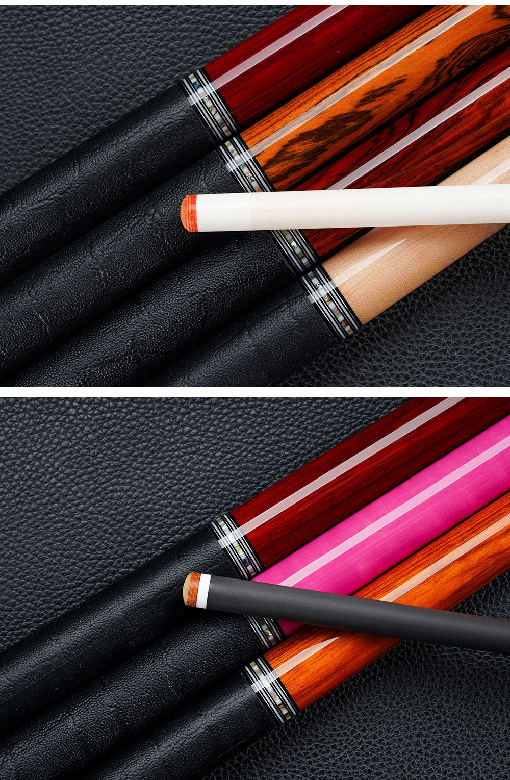 KONLLEN Carbon Fiber Pool Cue - AXA Series - Handmade Inlay Cues Stick Precision and Stability Professional Low Deflection Pool Stick