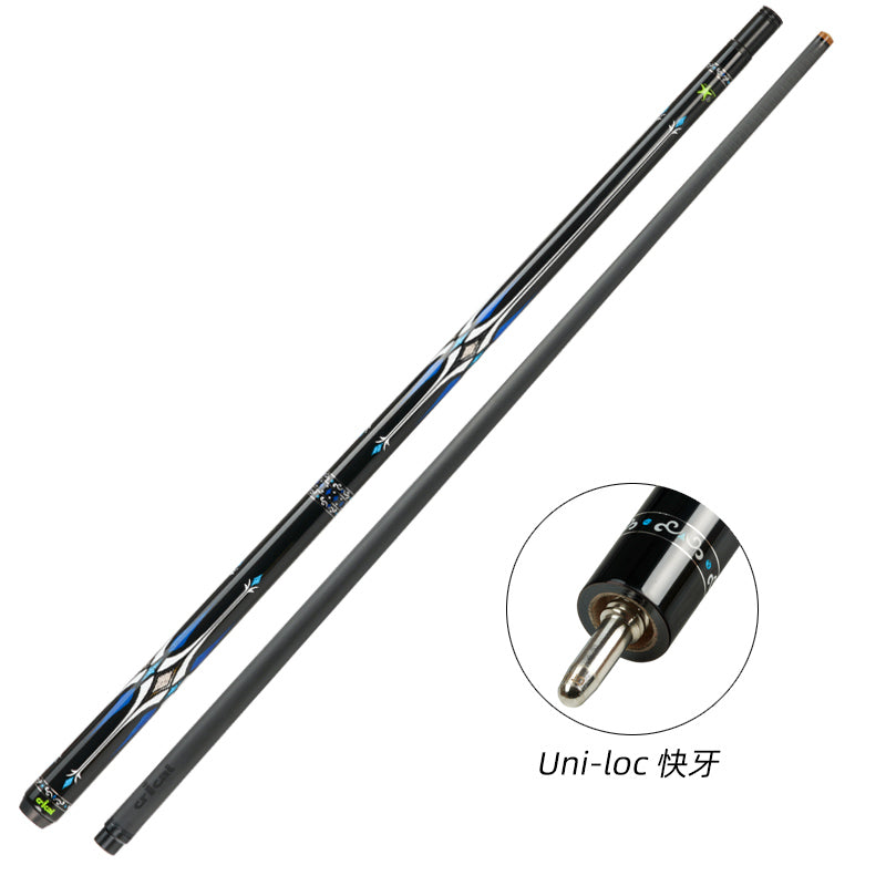 CRICAL Carbon Fiber Pool Cue Stick 11.5mm 12.5mm Uni-loc 3/8x8 Radial Pin Low Deflection Billiard Cue Stick Case Set