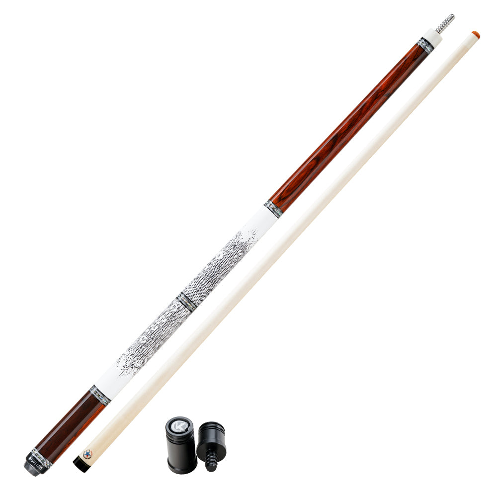 KONLLEN Carbon Fiber Pool Cue - AXA Series - Handmade Inlay Cues Stick Precision and Stability Professional Low Deflection Pool Stick