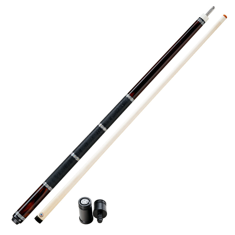 KONLLEN Carbon Fiber Pool Cue - AXA Series - Handmade Inlay Cues Stick Precision and Stability Professional Low Deflection Pool Stick