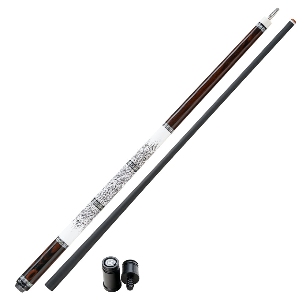 KONLLEN Carbon Fiber Pool Cue - AXA Series - Handmade Inlay Cues Stick Precision and Stability Professional Low Deflection Pool Stick