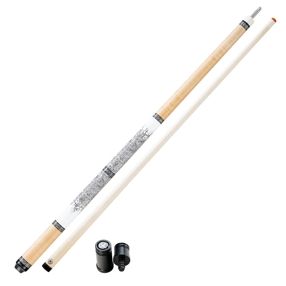 KONLLEN Carbon Fiber Pool Cue - AXA Series - Handmade Inlay Cues Stick Precision and Stability Professional Low Deflection Pool Stick