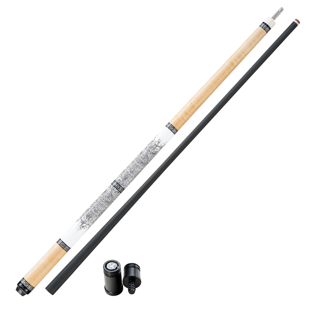 KONLLEN Carbon Fiber Pool Cue - AXA Series - Handmade Inlay Cues Stick Precision and Stability Professional Low Deflection Pool Stick