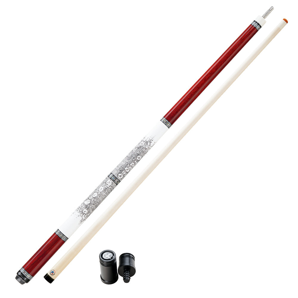 KONLLEN Carbon Fiber Pool Cue - AXA Series - Handmade Inlay Cues Stick Precision and Stability Professional Low Deflection Pool Stick