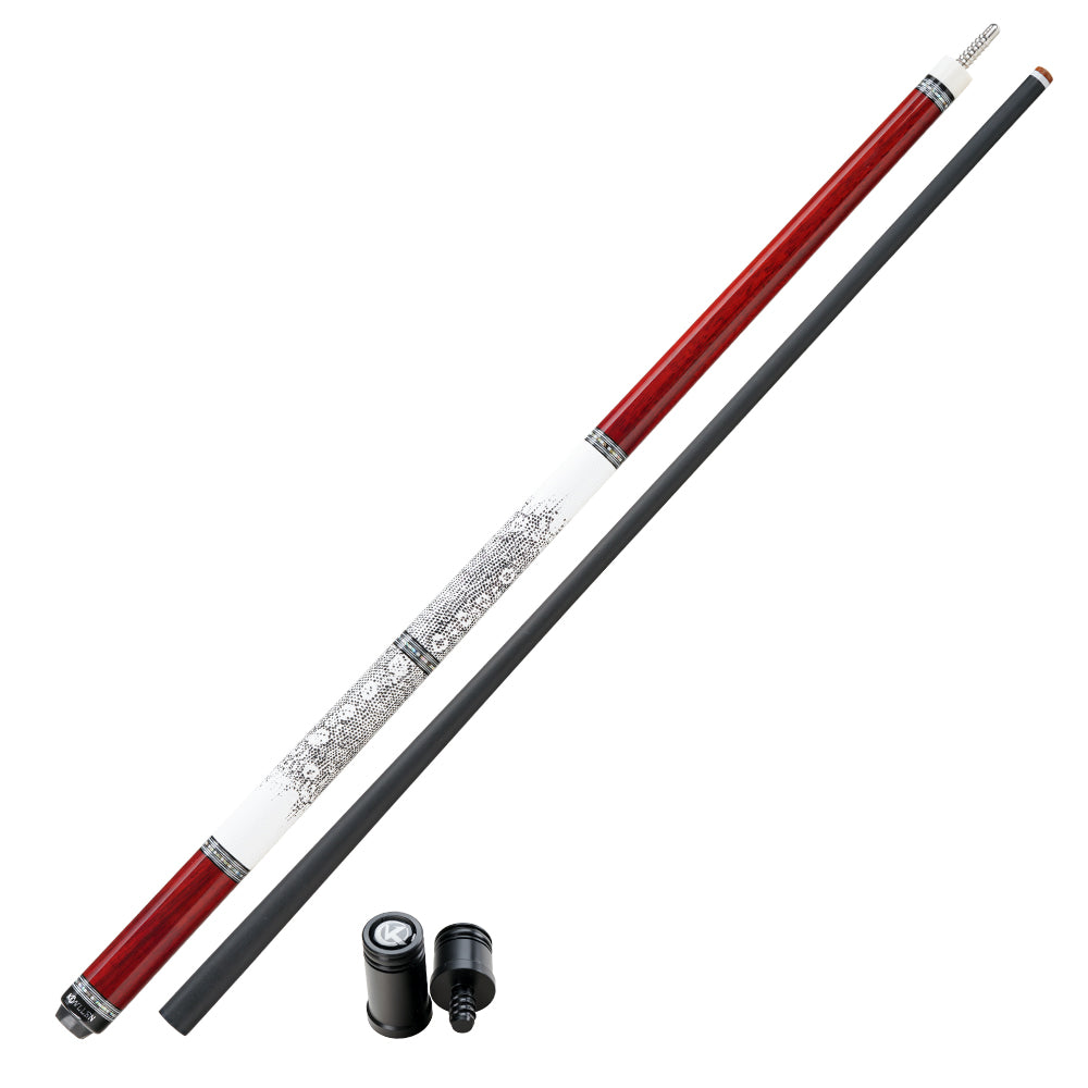 KONLLEN Carbon Fiber Pool Cue - AXA Series - Handmade Inlay Cues Stick Precision and Stability Professional Low Deflection Pool Stick