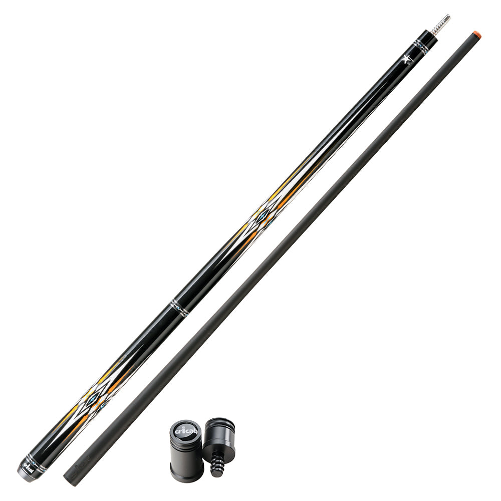 CRICAL carbon fiber cue leather grip 12.5mm Tip Billiard Cue Stick 3/8*8 pin Joint low deflection pool cue Stick