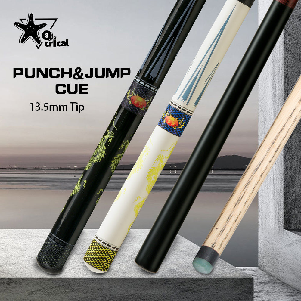Break Punch Jump Cue Billiard Stick, 14 mm Tip, Professional Break Jump Cue for beginners