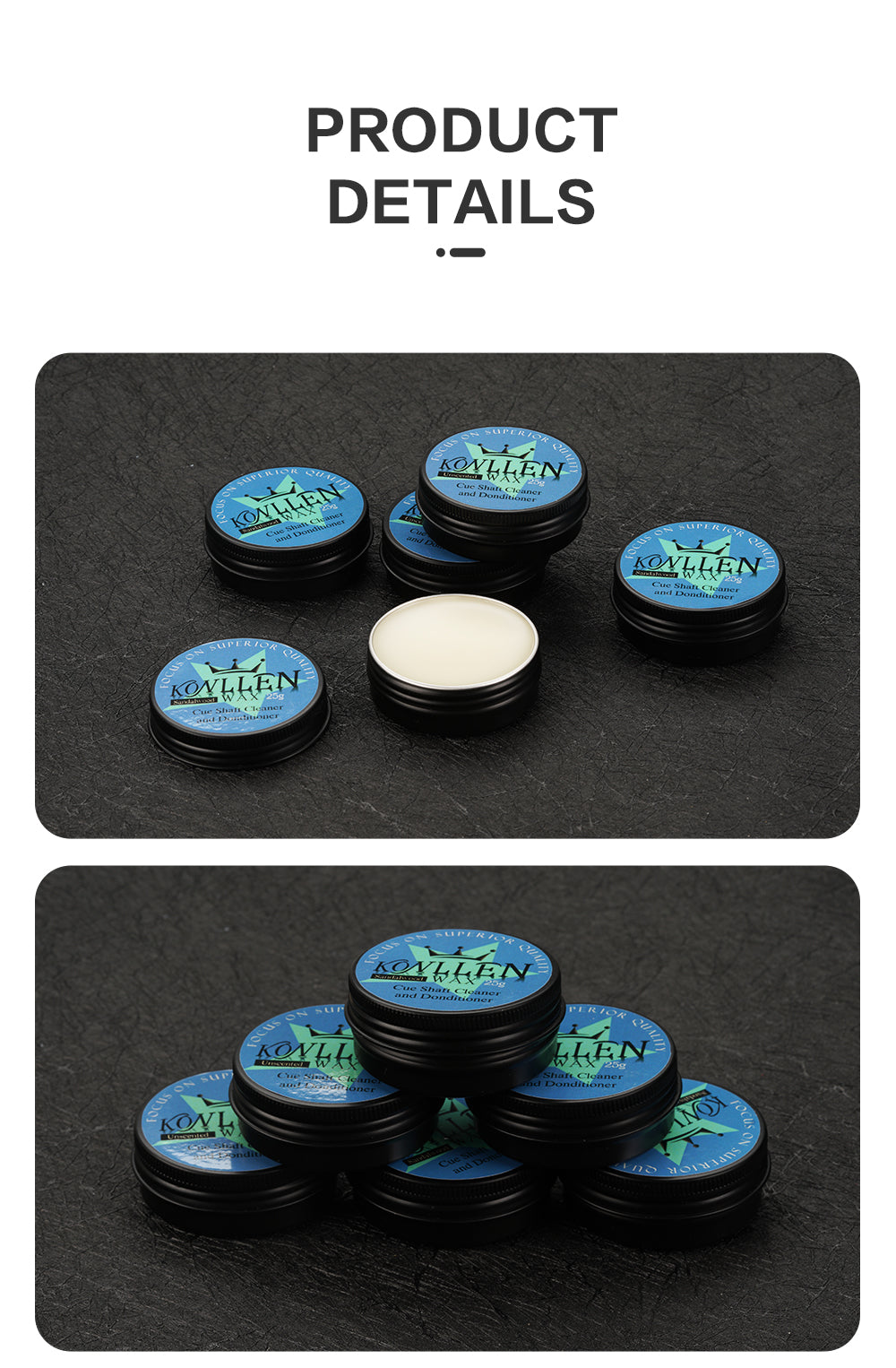 KONLLEN billiard cue maintenance cue maintenance wax maple wood carbon maintenance billiard accessories