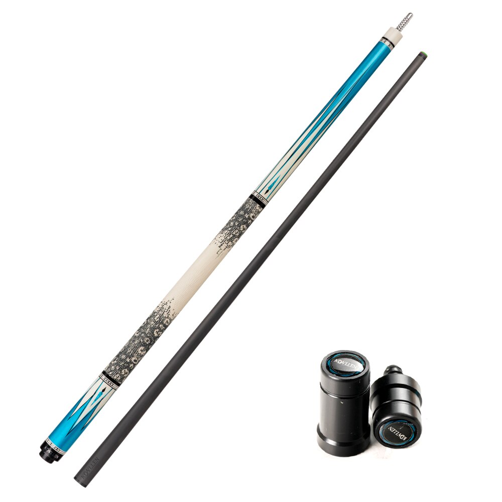 KONLLEN Carbon Fiber Pool Cue Stick 11.5/12.5mm 3/8 *8 Radial Pin Joint 1/2 Play Cue Stick Tecnologia Professional Billiard Cue