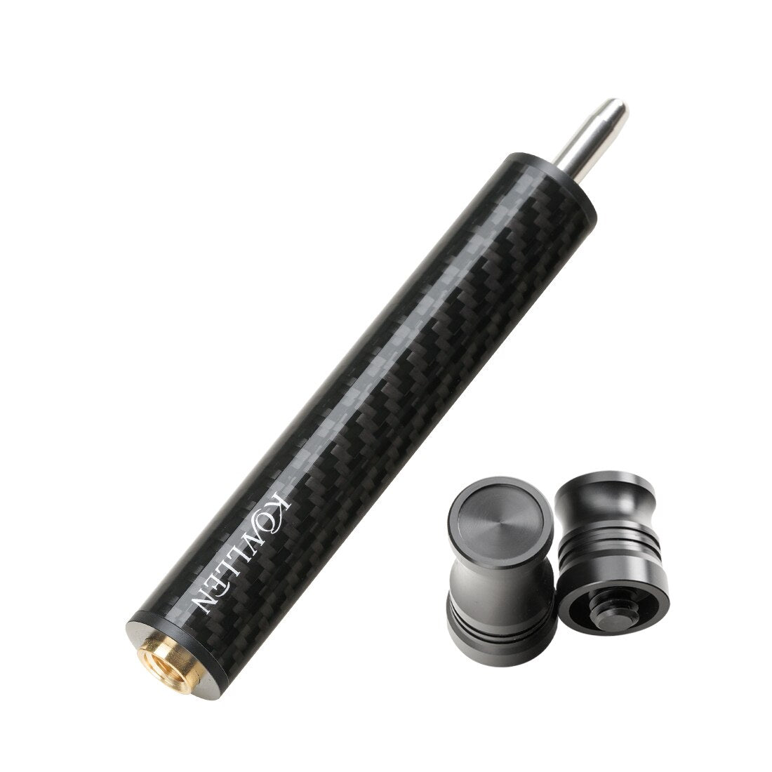 KONLLEN Middle Extension Carbon Pool Extender Billiards Extension Tool Billiard Holder Professional Aluminum Alloy Accessory