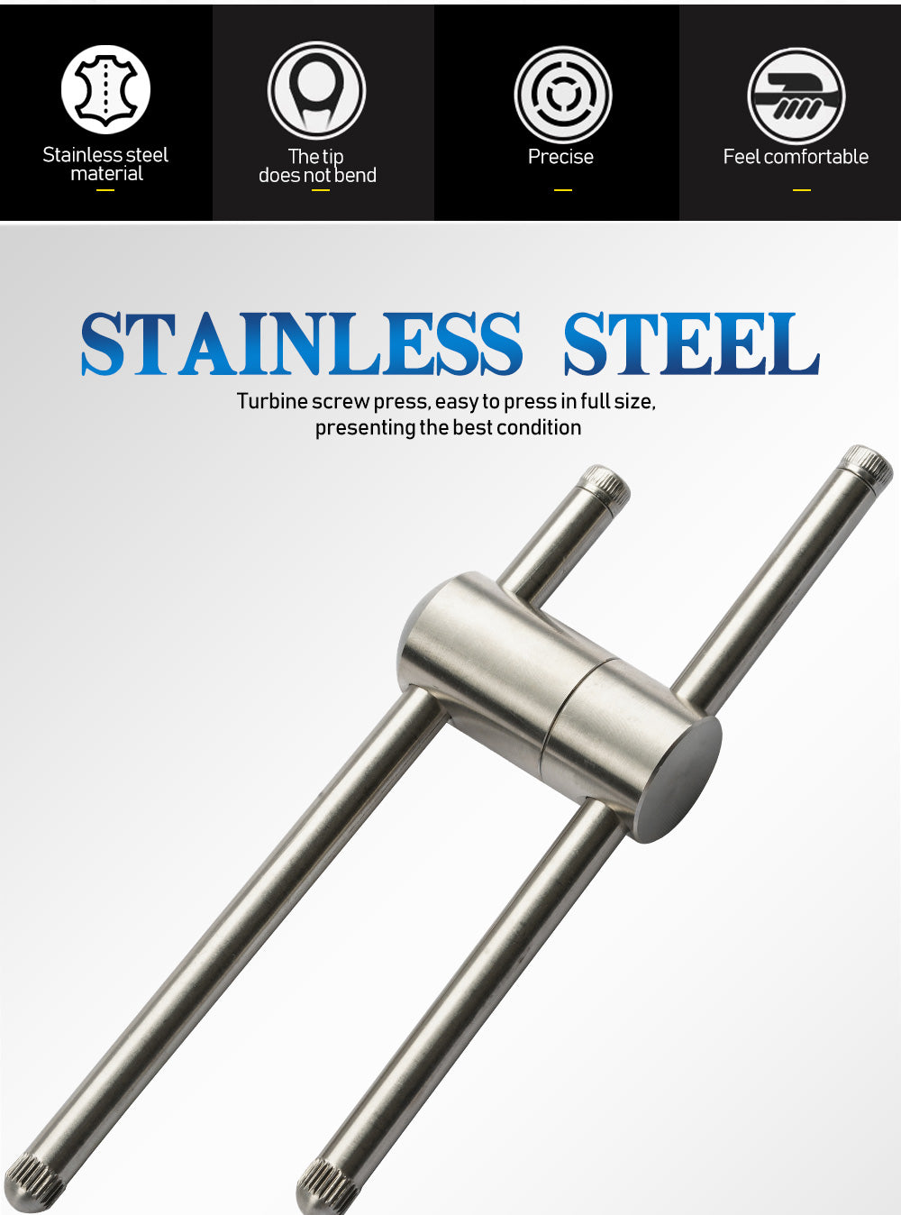 Billiards Tip Press Shape Tool Stainless Steel Pool Carom Snooker Cue Stick Tip 9mm-14mm