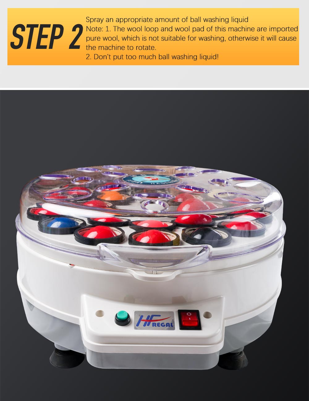 HF Billiard Ball Cleaner Machine Pool 16 balls Snooker 22 Balls Automatic Washing Machine