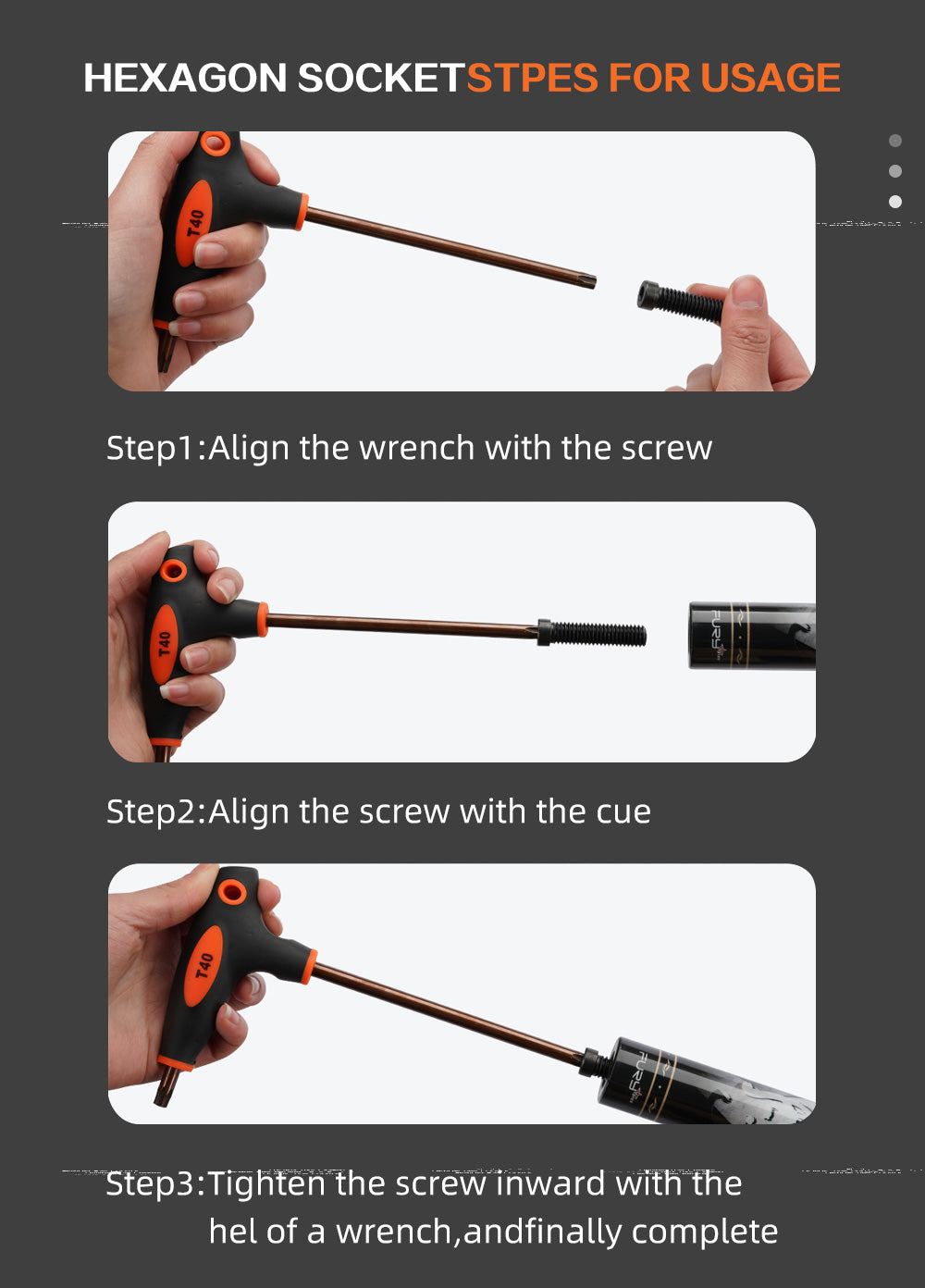 Billiards T-shaped Hexagon Wrench Socket Billiard Cue Weight Cartridge Wrench Pool Cue Weight Bolt Assembly Tools For KONLLEN