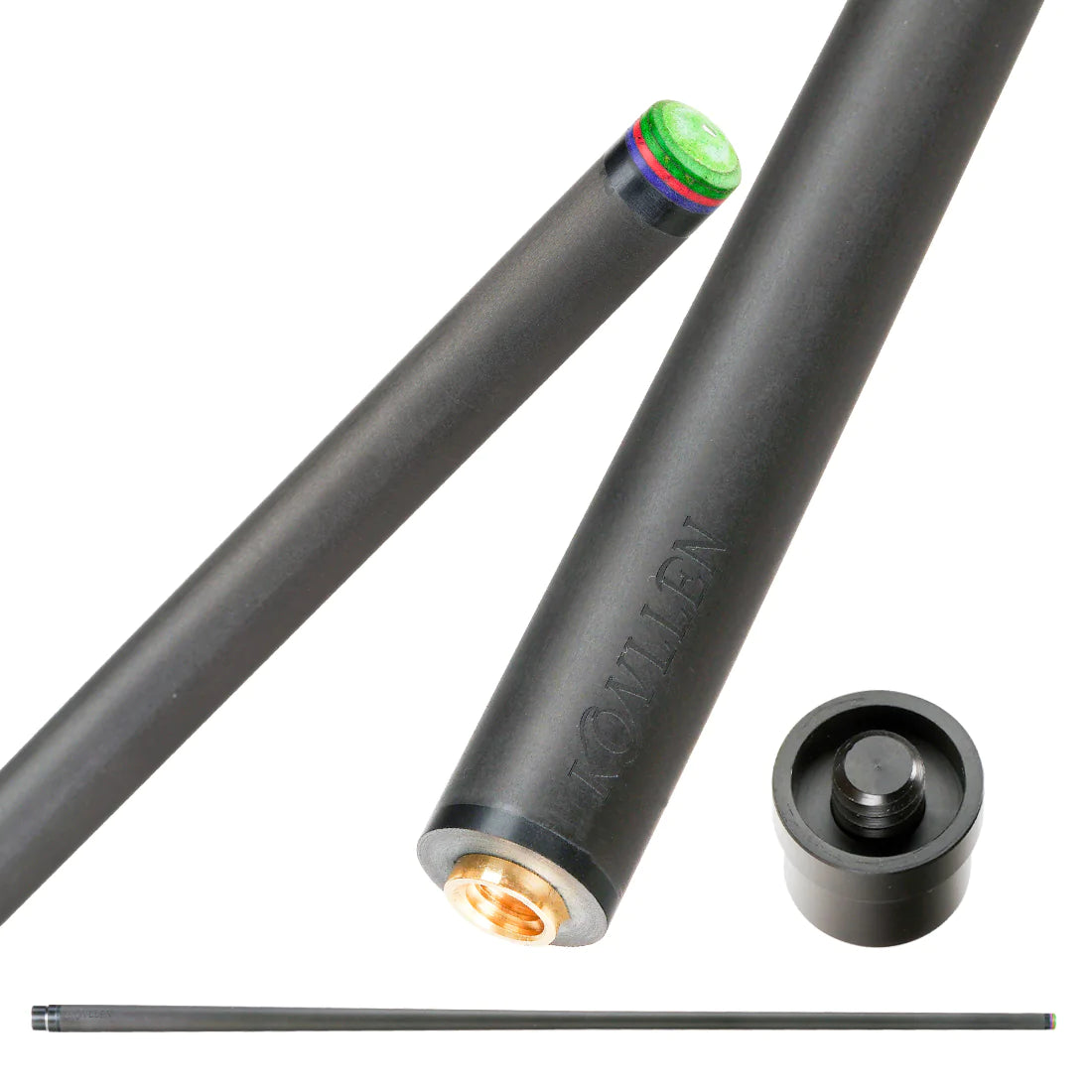 KONLLEN Carbon Fiber Shaft Uni-loc Shaft 10.75/11.75/12.75mm Rainbow tip