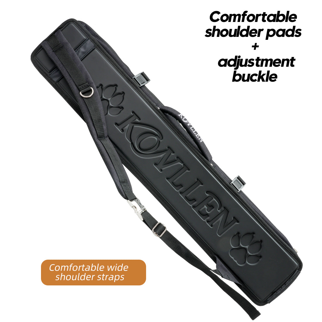 KONLLEN Cue Case 1/2 Billiard High Capacity Cue Case 7/9 Holes 3x4 4x5 Soft Bag Pool Cue Case Convenient Billiards Cue Bag