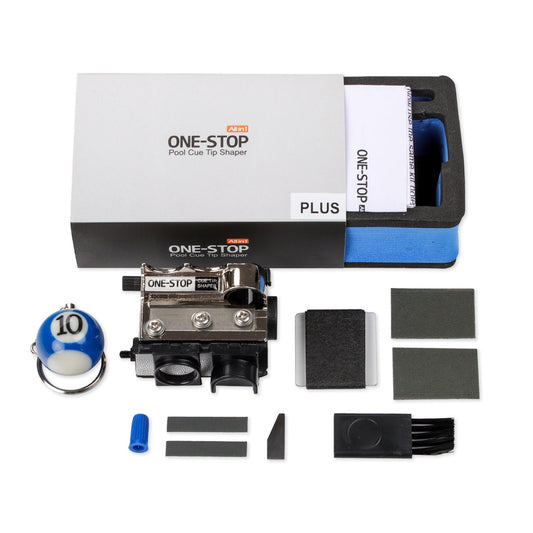 ONE STOP Billiard Tip Tool Pool Tip Repair Shaper Tip Multifunctional in 1 for 9.3-14mm Pool Cue Tip Billiard Accessories