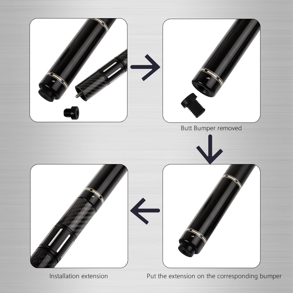 Billiard Cue Rubber Bumper Block Butt Connected Extension Multifunction For MEZZ PREDATOR FURY HOW ZOKUE