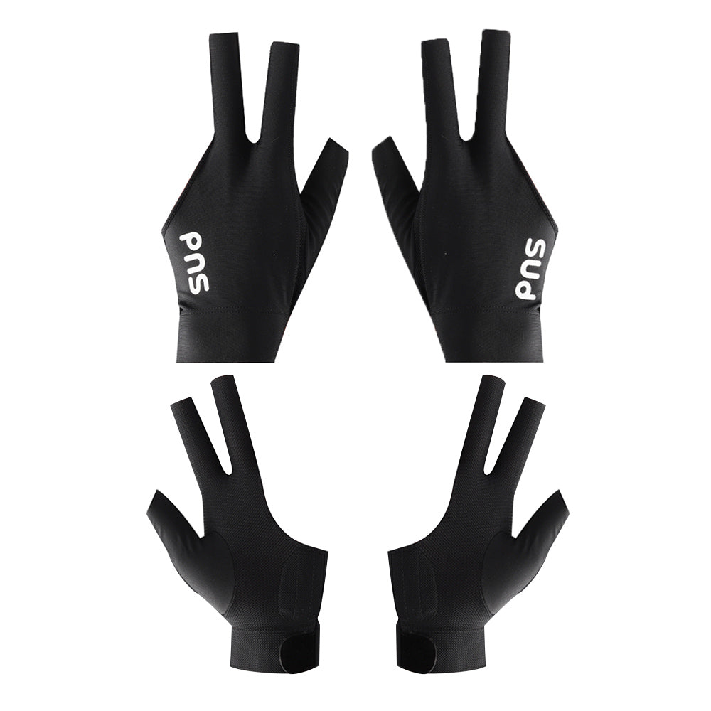 PNS Billiard Gloves Lycra Fabric Billiard Gloves Black Left And Right