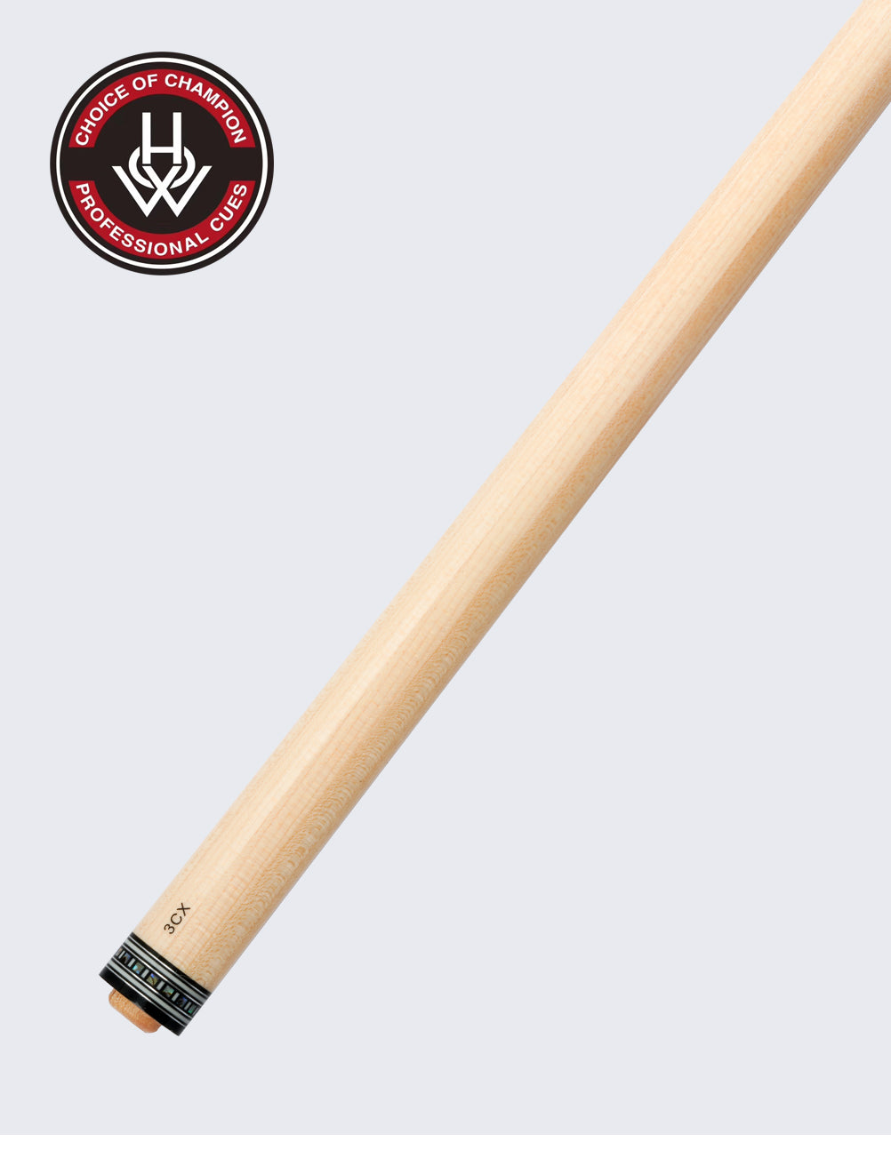 HOW 3CX 3 Cushion Carom Billiard Cue Shaft 12mm Tip Real Inlay 69cm Shaft