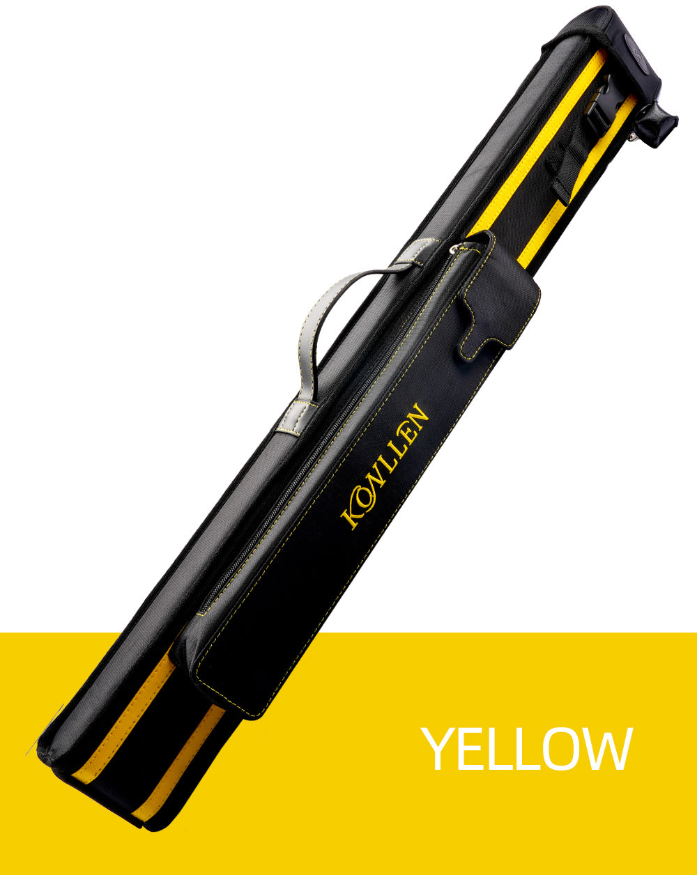 KONLLEN Billiard Cue Case 3 Holes 1 Butt 2 Shafts 82cm Length High-end Fabric Durable