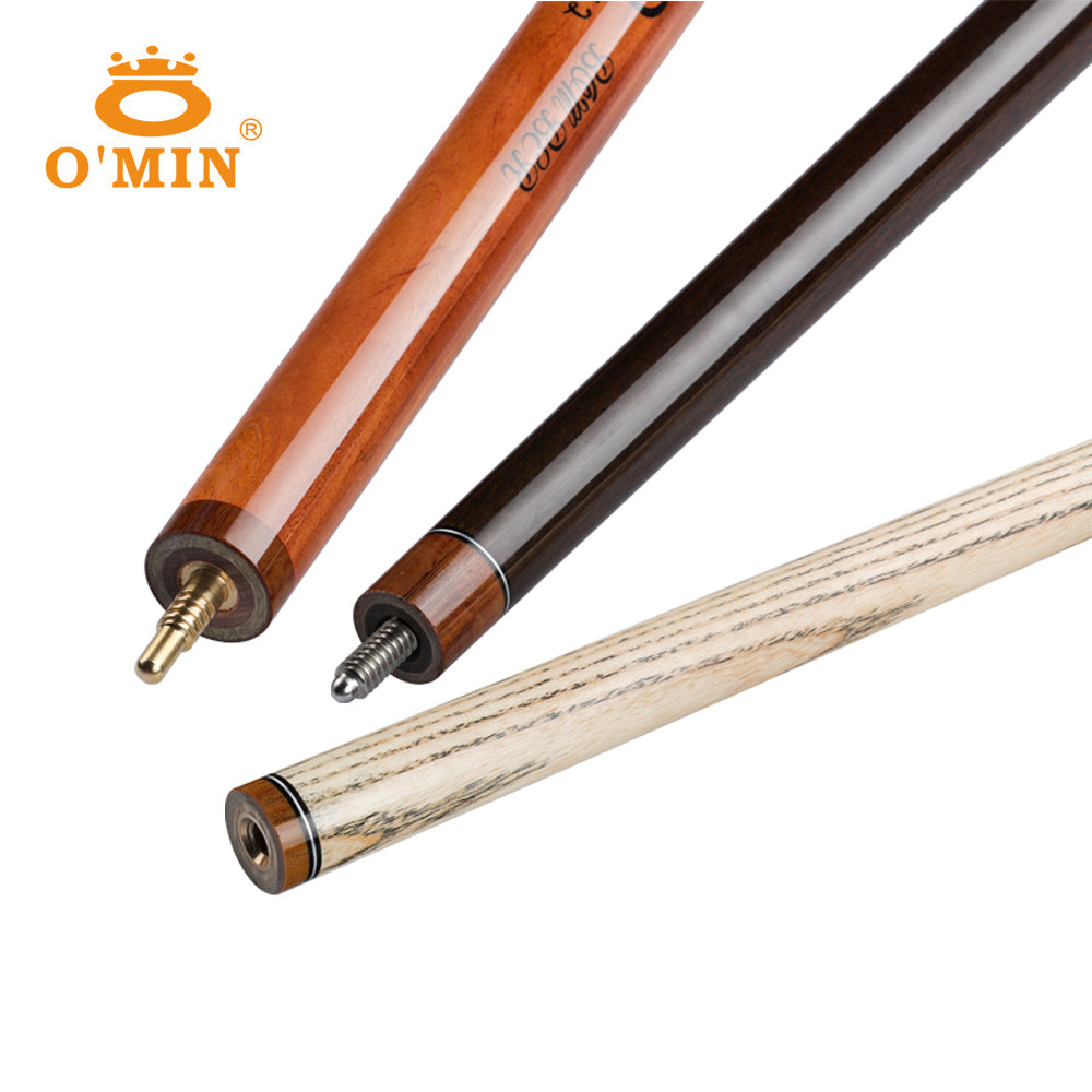 O'Min Bomber Billiard Punch&Jump Cue 14mm Tip 141cm Length 3 Pieces High Quality Ashwood Shaft Professional Billiard Break Cue