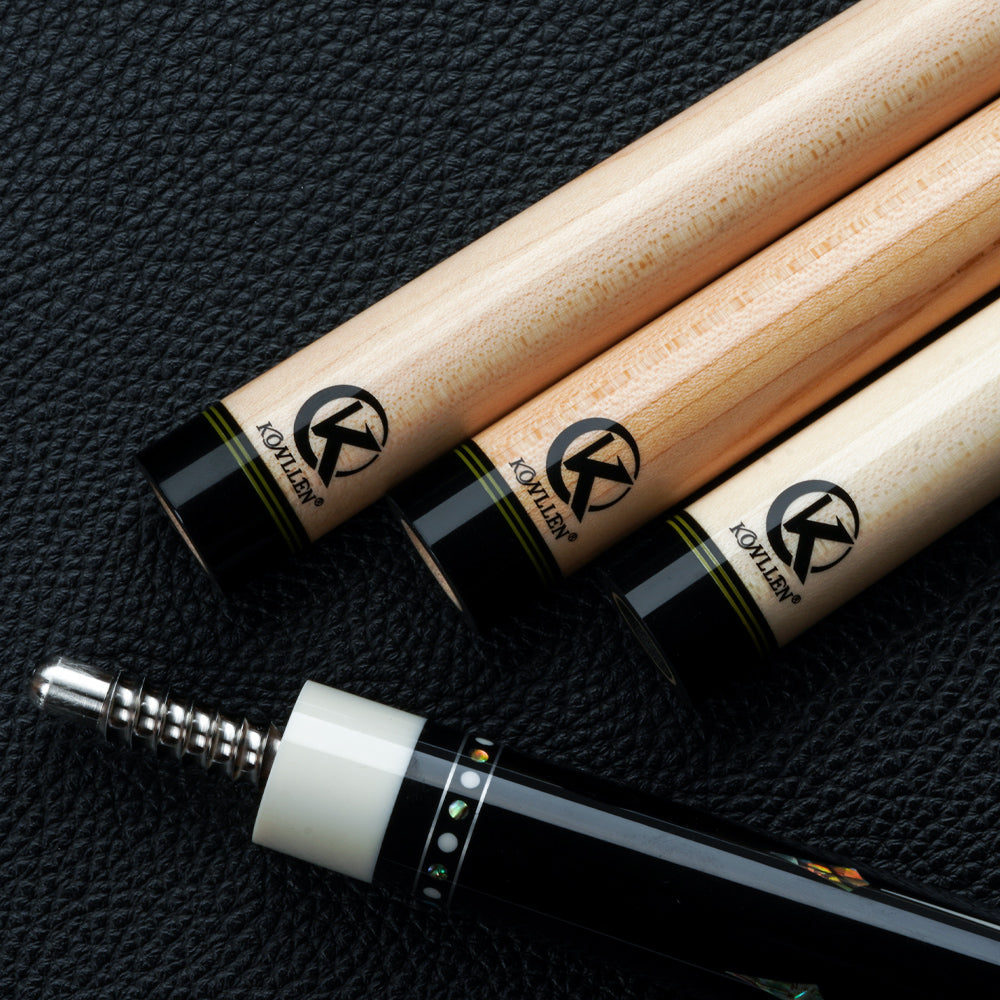 KONLLEN Solid Maple Wood Technology Shaft Billiard Pool Cue Shaft 3/8*8 Radial Pin Joint 12.9mm Tip