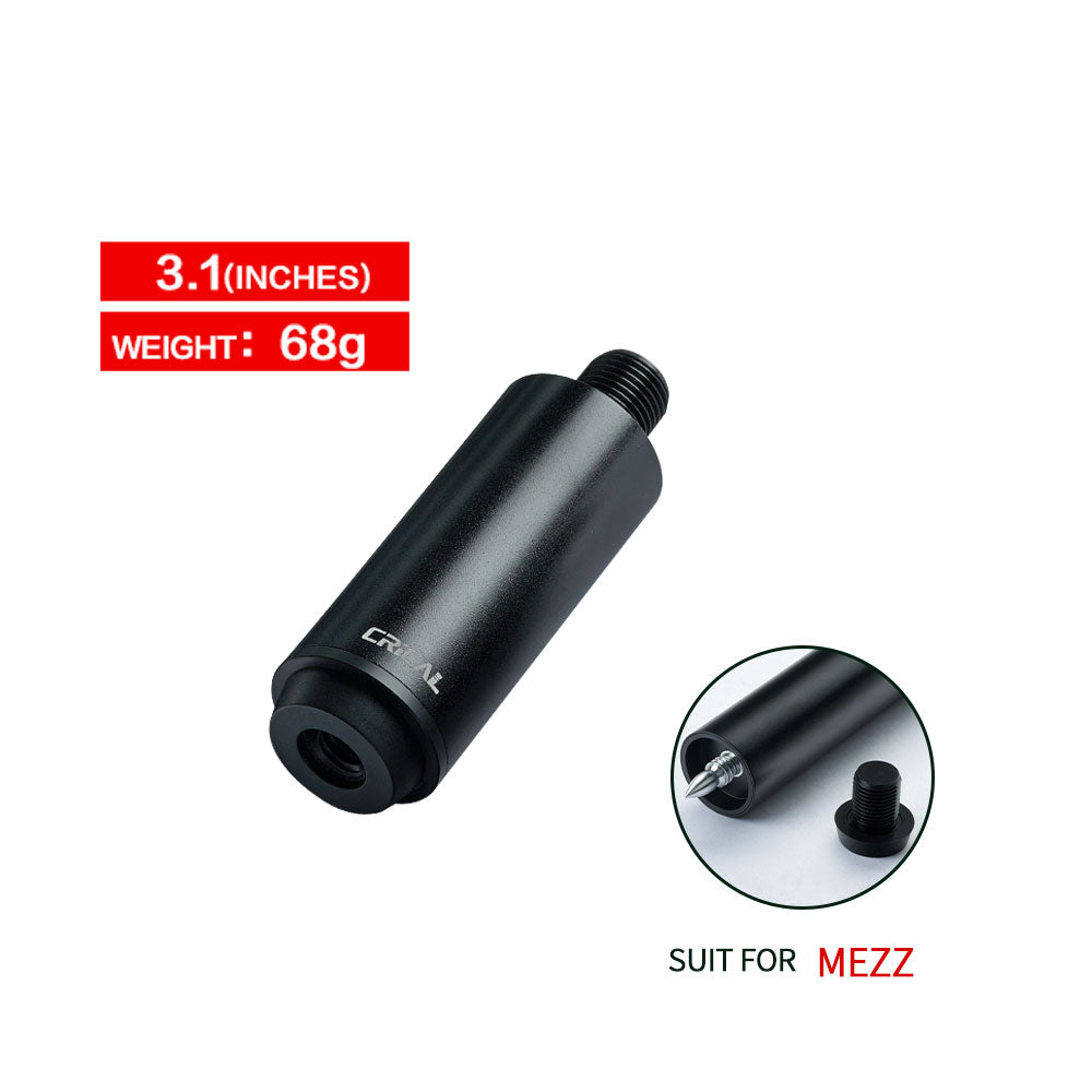 Billiard Pool Cue Extension For Mezz With Bumper 8.1/4.1/3.1/2.1 INCHES