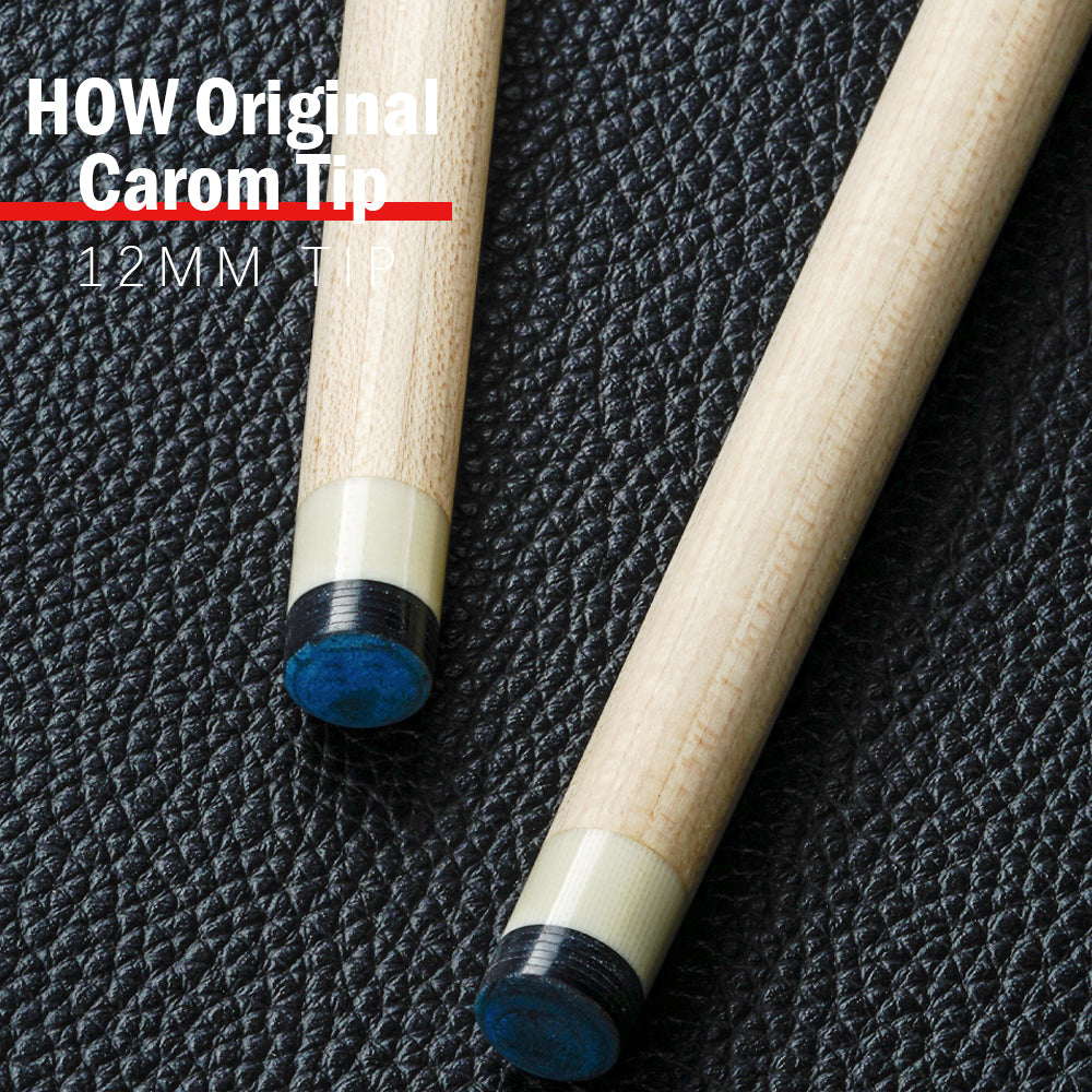 HOW 3CX 3 Cushion Carom Billiard Cue Shaft 12mm Tip Real Inlay 69cm Shaft