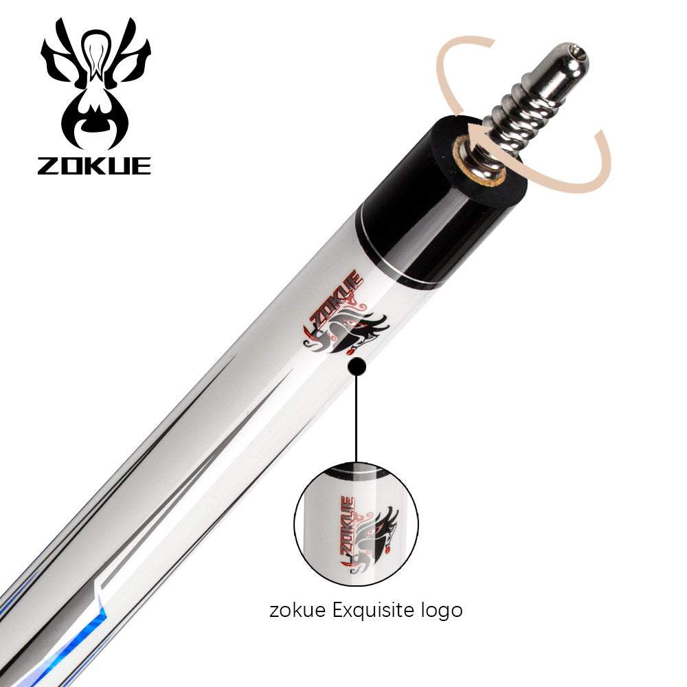 ZOKUE Russian Billiard Cue 160cm 12.75mm Radial Pin Billiard Cue