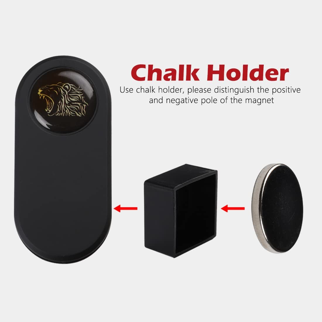Magnetic Billiard Chalk Holder Multiple Shapes Chalk Tip Holder for Billiard Pool Snooker Billiard Accessories Popular Styles