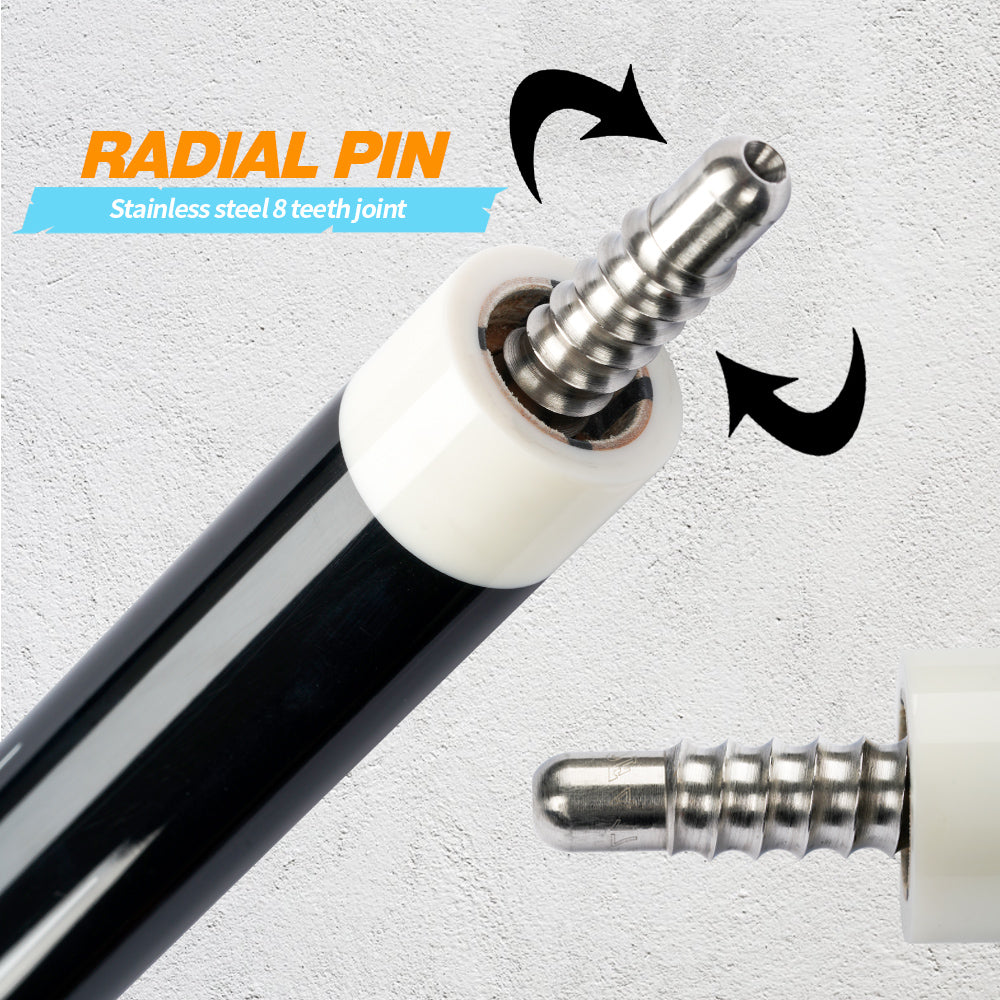 KONLLEN Biliard Carbon Fiber 3 Cushion Carom Cue Stick Technology 3 Cushion Cue Billiard Cue Carbon Fiber 142cm Libre Cue