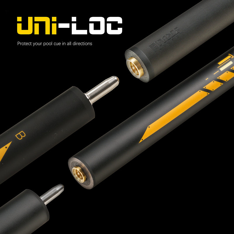Little Monster 3 Pieces Punch Jump Cue 147cm 12.9mm with Leather Bag Break Jump Cue