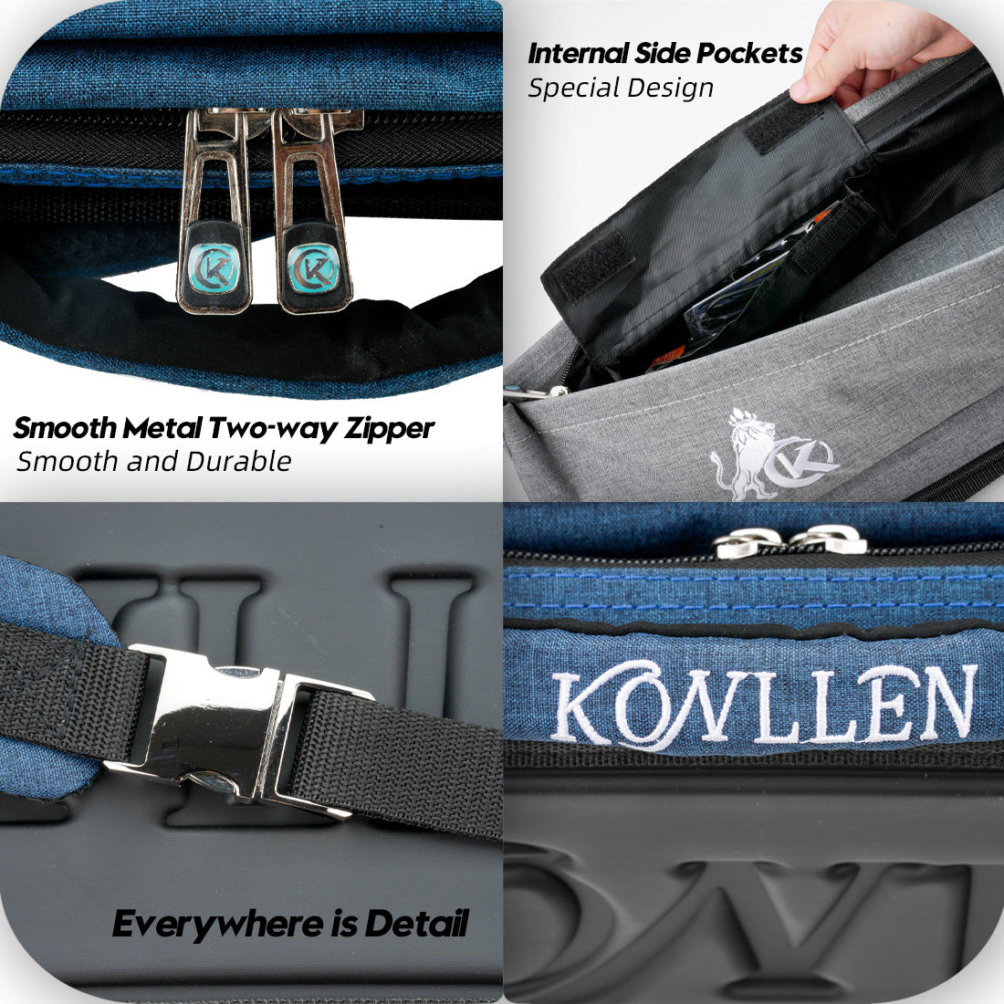 KONLLEN Cue Case 1/2 Billiard High Capacity Cue Case 7/9 Holes 3x4 4x5 Soft Bag Pool Cue Case Convenient Billiards Cue Bag