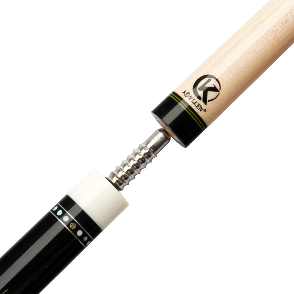 KONLLEN Solid Maple Wood Technology Shaft Billiard Pool Cue Kit Shaft 3/8*8 Radial Pin Joint 12.9mm Tip Carbon Fiber Tube Shaft