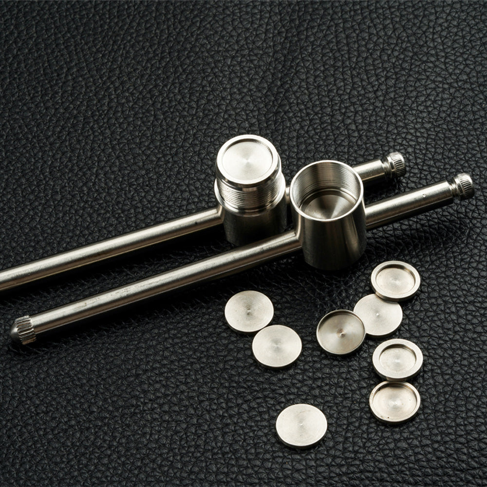 Billiards Tip Press Shape Tool Stainless Steel Pool Carom Snooker Cue Stick Tip 9mm-14mm
