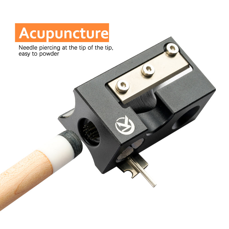 CRICAL Billiard Pool Cue Tip Repair Tool 8 in 1Multifunctional Tip Cue Tip Replacement For 9.5-13.2mm Tip Billiard Accessories