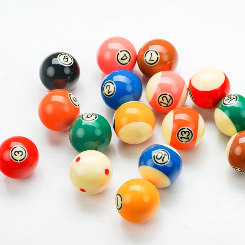 KONLLEN Billiard Pool Balls Set 16pcs 57.2mm Resin Balls Crystal Pool Practice Pool Table Balls Tournament Billiards Accessories