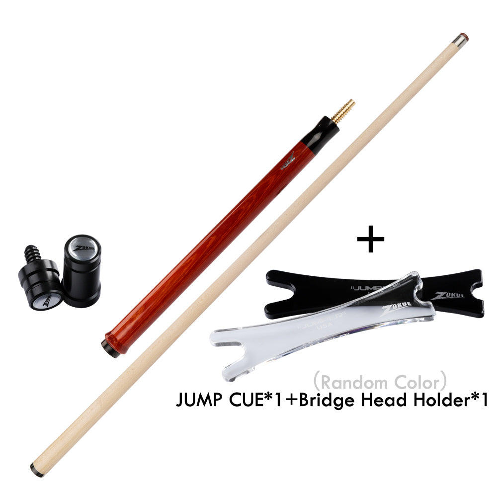 ZOKUE Billiards Jump Cue 108cm 13.5mm Tip Hard Tecnologia Maple Shaft Jump Stick Technology Professional Cue