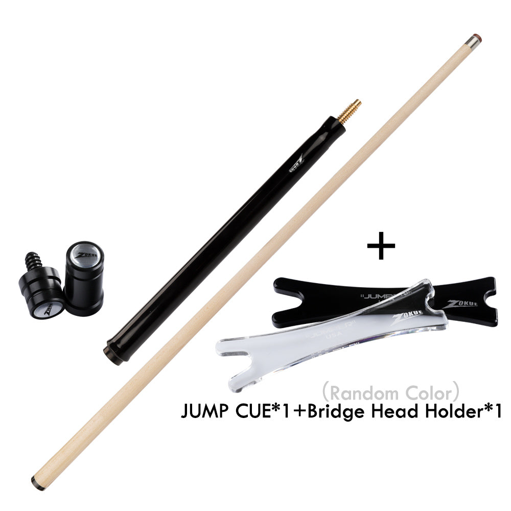 ZOKUE Billiards Jump Cue 108cm 13.5mm Tip Hard Tecnologia Maple Shaft Jump Stick Technology Professional Cue