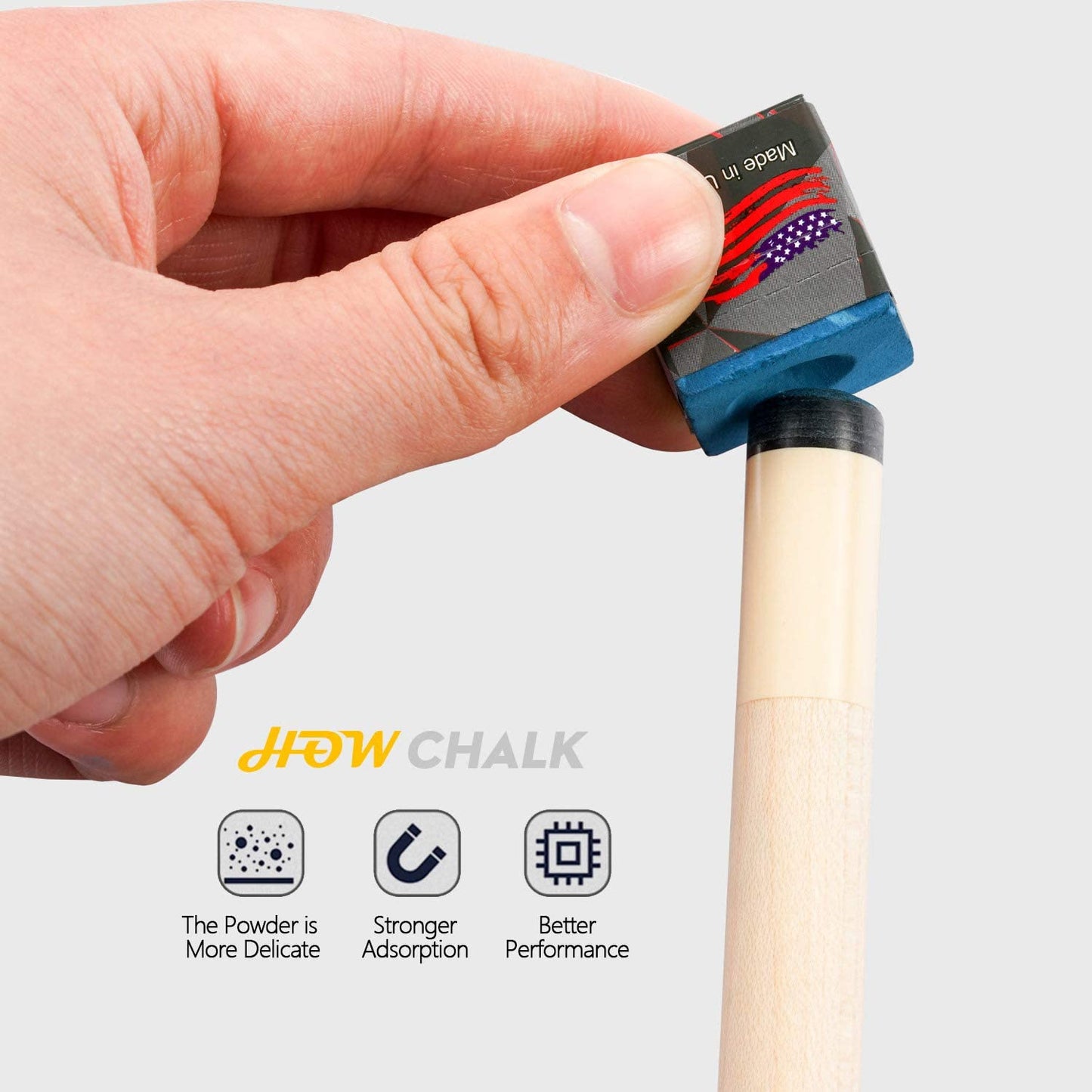 HOW Chalk Billiard Cue Tailor-made Chalk 2 Pieces Per Box Two color options