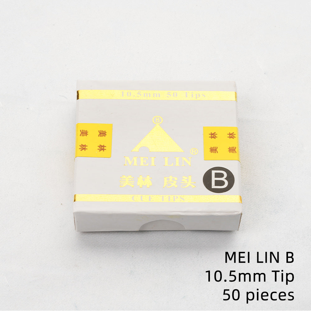 MEI LIN Cue Tips 50pcs 10.5mm 11mm Tips Billiards Tips Snooker Cue Tips Leather Head A/B/C/Red Pool Cue Tips