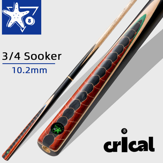 CRICAL Dragon Cue 3/4 Split Billiard Snooker Cue Professional 10-10.2mm Tip Ashwood Shaft With Case Extension Handmade Stick