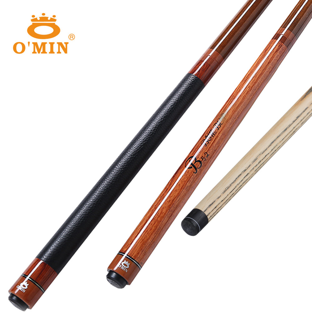 O'Min Bomber Billiard Punch&Jump Cue 14mm Tip 141cm Length 3 Pieces High Quality Ashwood Shaft Professional Billiard Break Cue