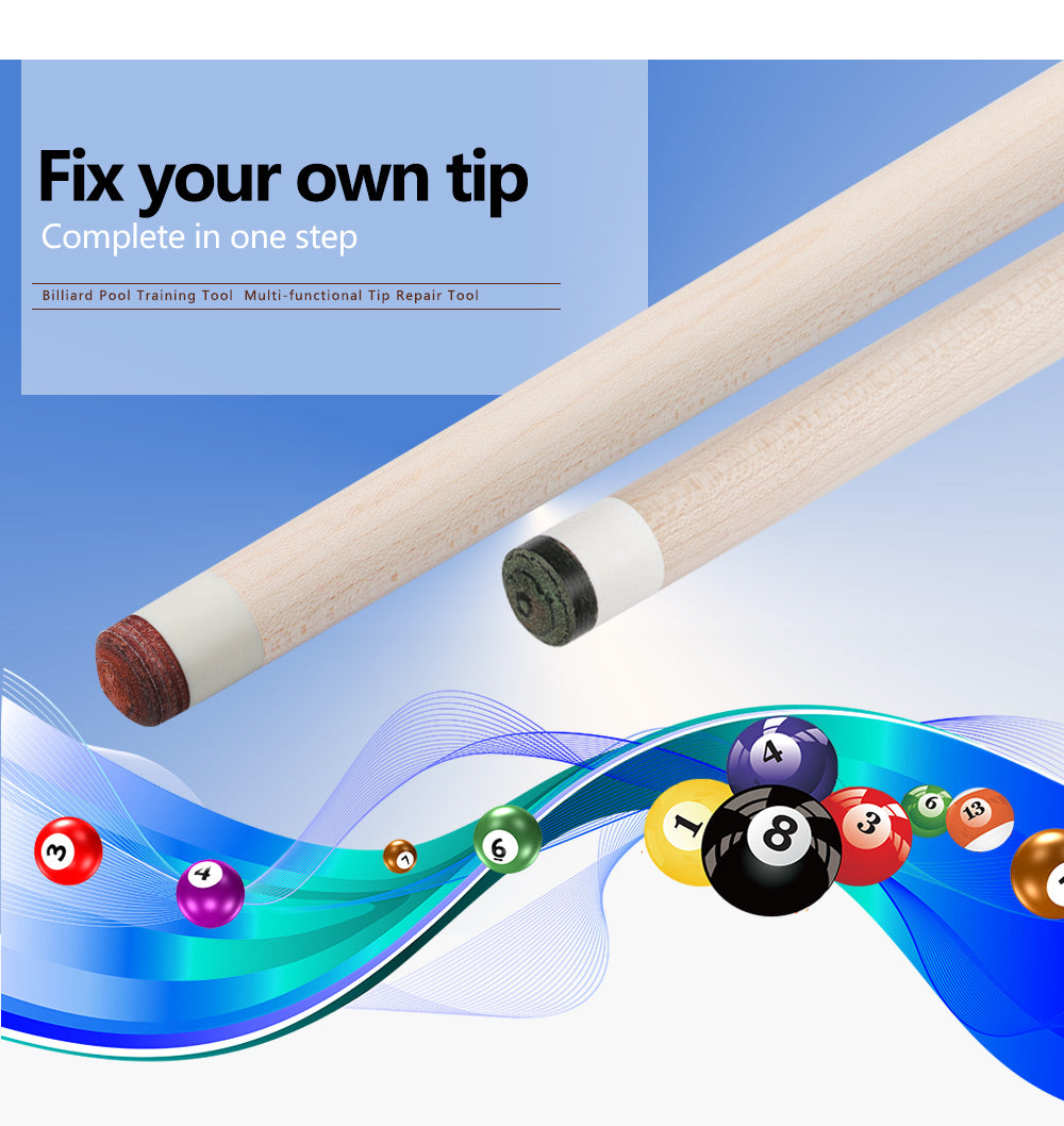 Billking Tip Tool Ferrule Billiards 3 in 1 Tip Plate Trimmer Tip Side Tip Cutting  Maintaince