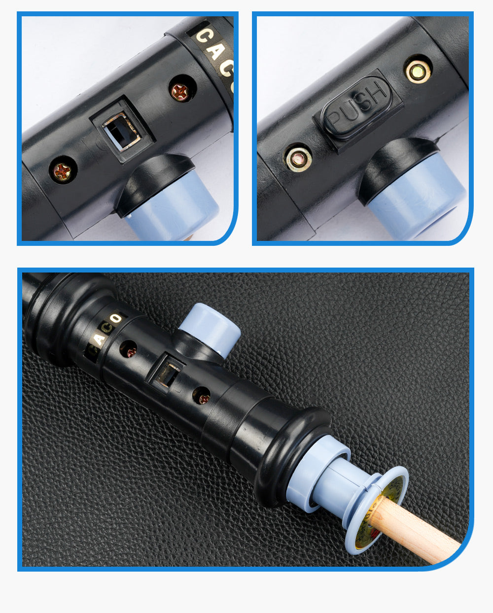 Billking Tip Tool Ferrule Billiards 3 in 1 Tip Plate Trimmer Tip Side Tip Cutting  Maintaince