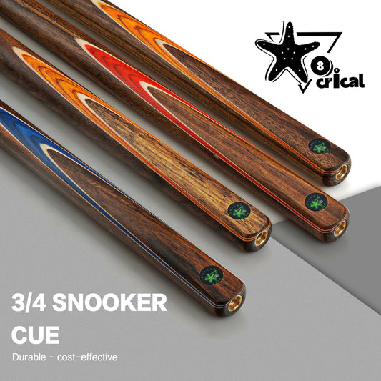 CRICAL 3/4 Piece Snooker Cue with Case Extension North American Ash Shaft 10mm Tip